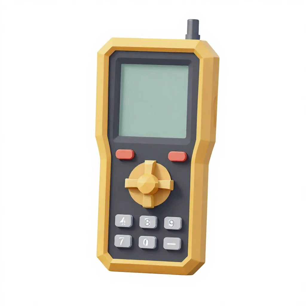 Geiger counter isolated on a white background