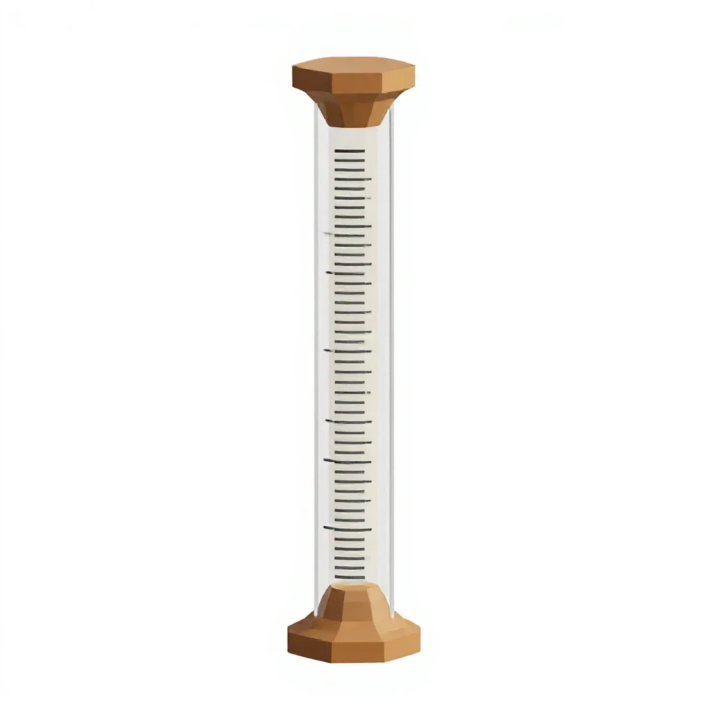 Graduated cylinder isolated on a white background