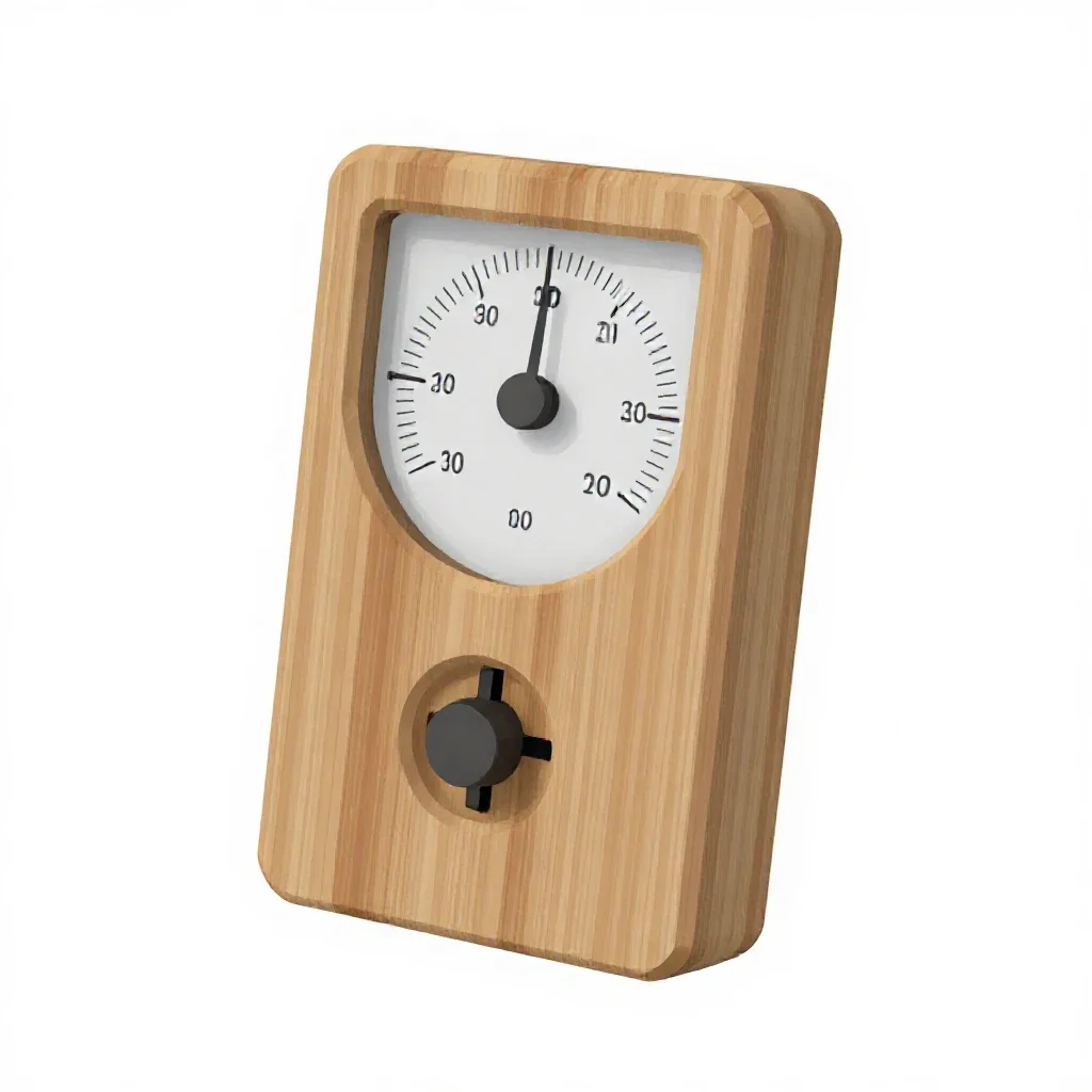 Hygrometer isolated on a white background