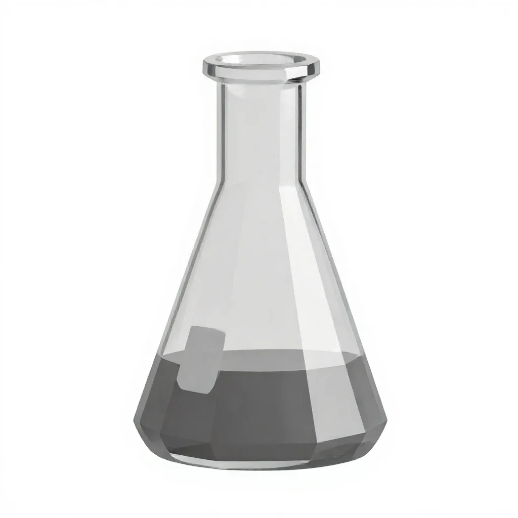 Laboratory flask isolated on a white background