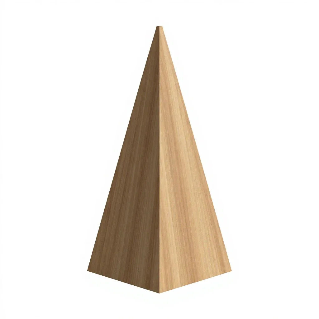 Prism splitting light isolated on a white background
