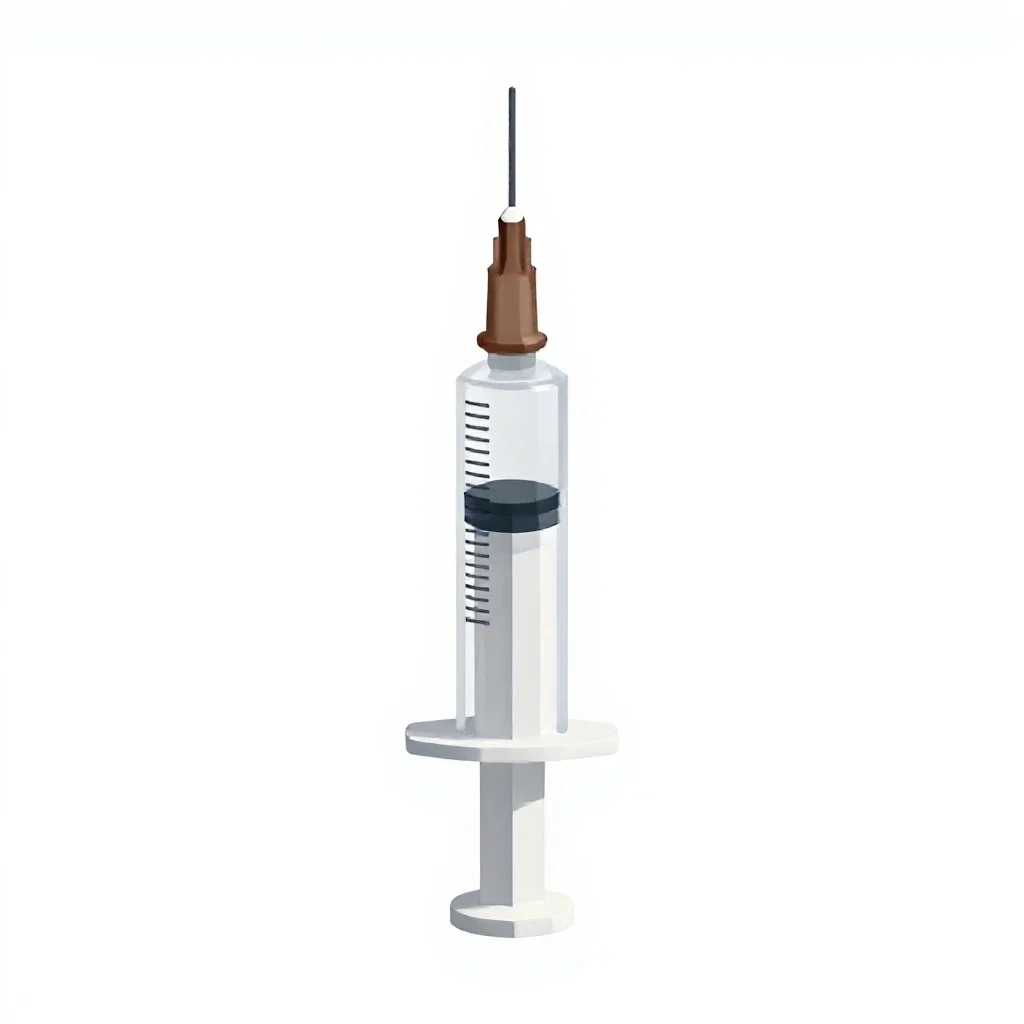 Syringe isolated on a white background