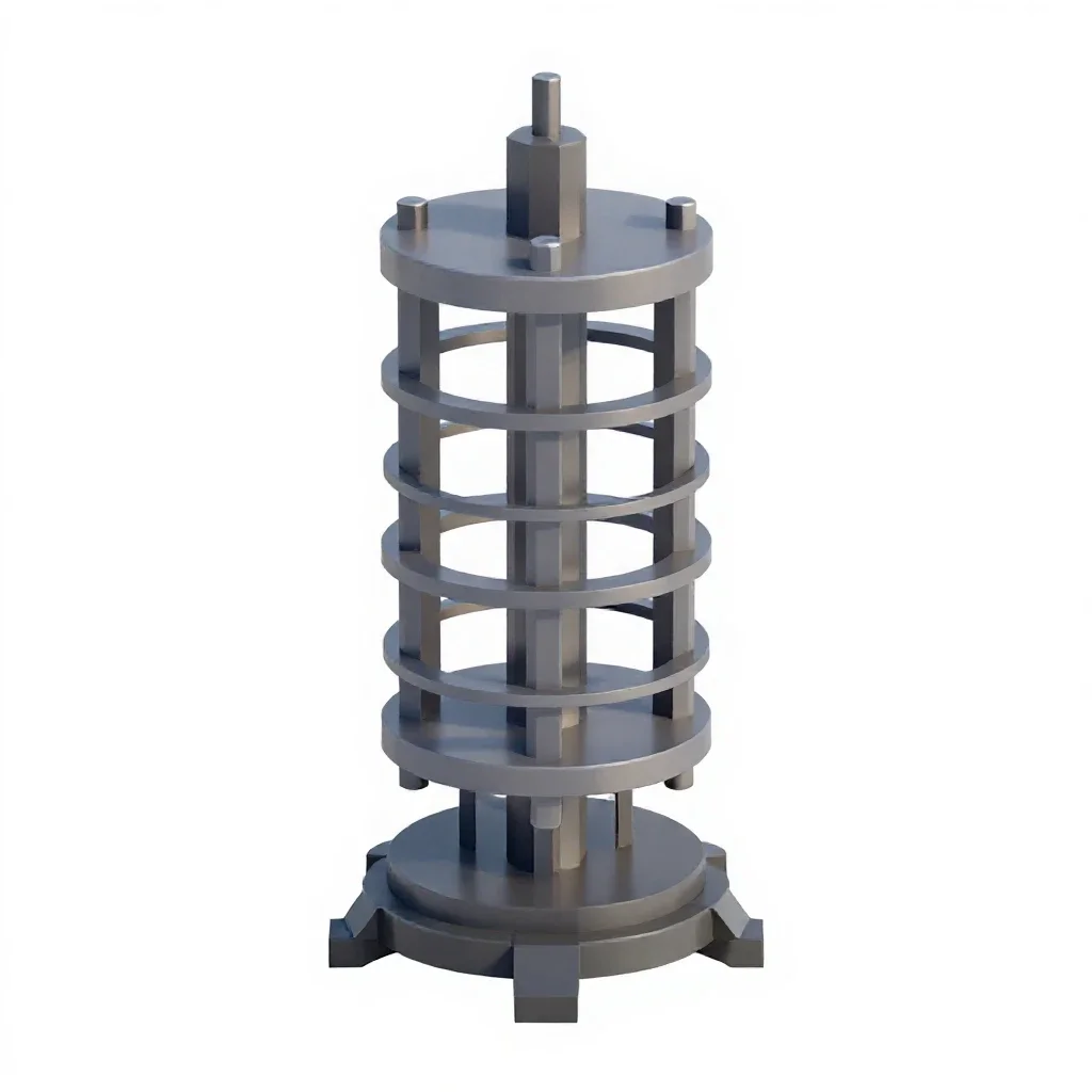Tesla coil isolated on a white background