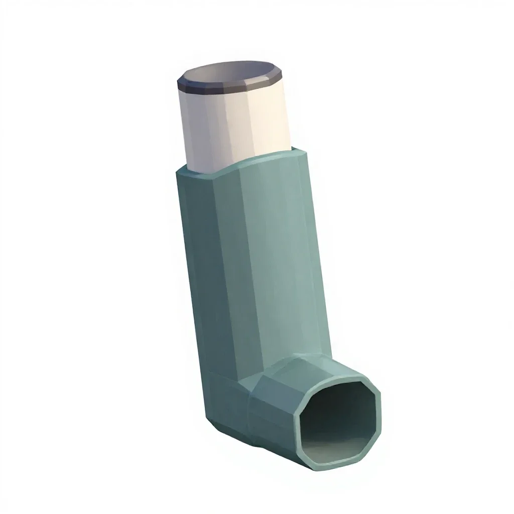 Inhaler isolated on a white background