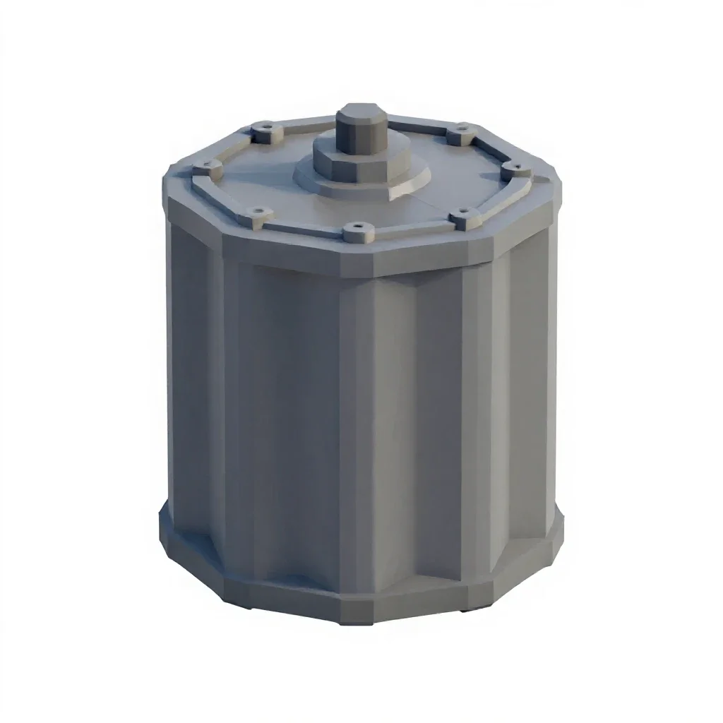 Fusion power cell isolated on a white background