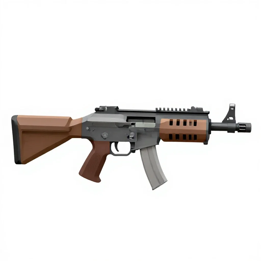 Modular plasma rifle isolated on a white background