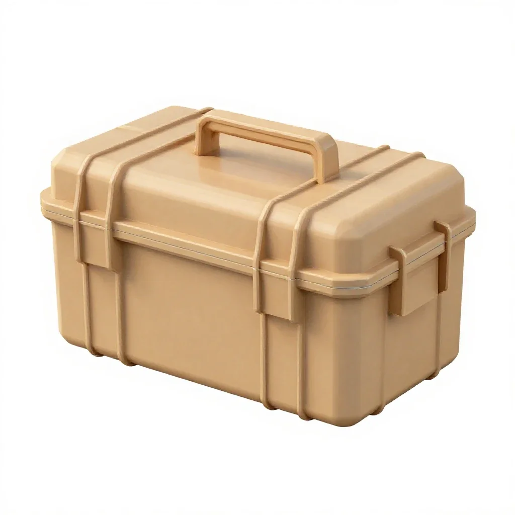 Sample containment case isolated on a white background