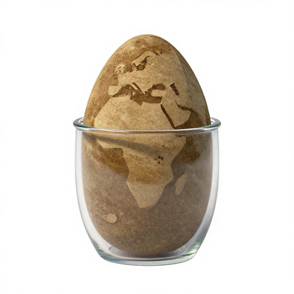 Terraforming seed canister isolated on a white background