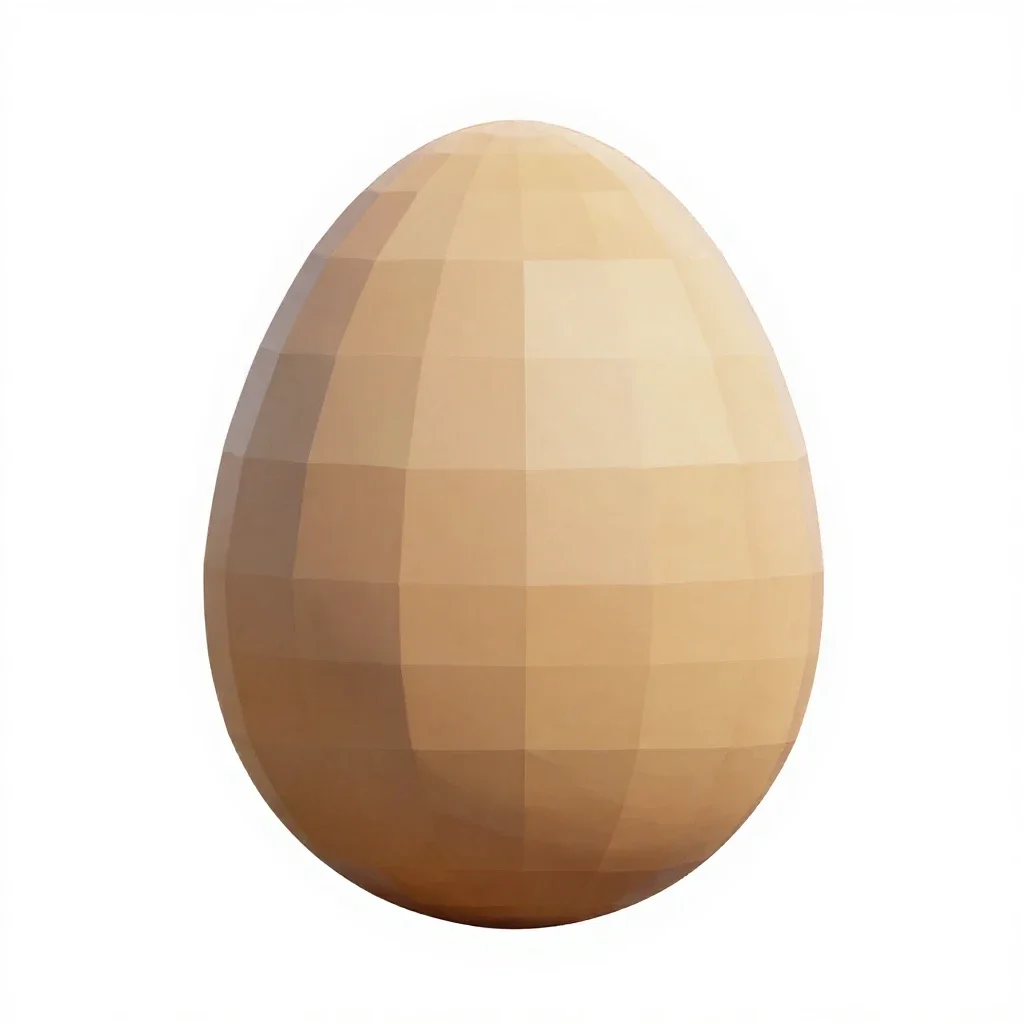 Xeno egg casing isolated on a white background