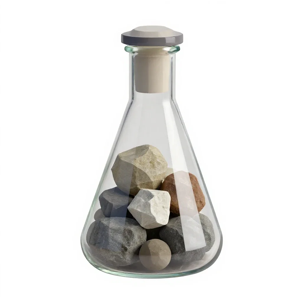 Antimatter containment flask isolated on a white background