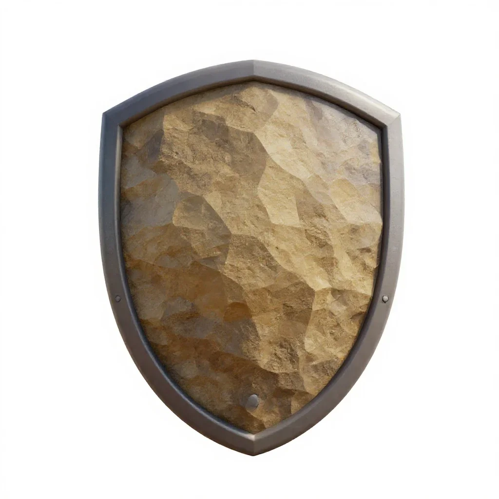 Energy shield emitter isolated on a white background