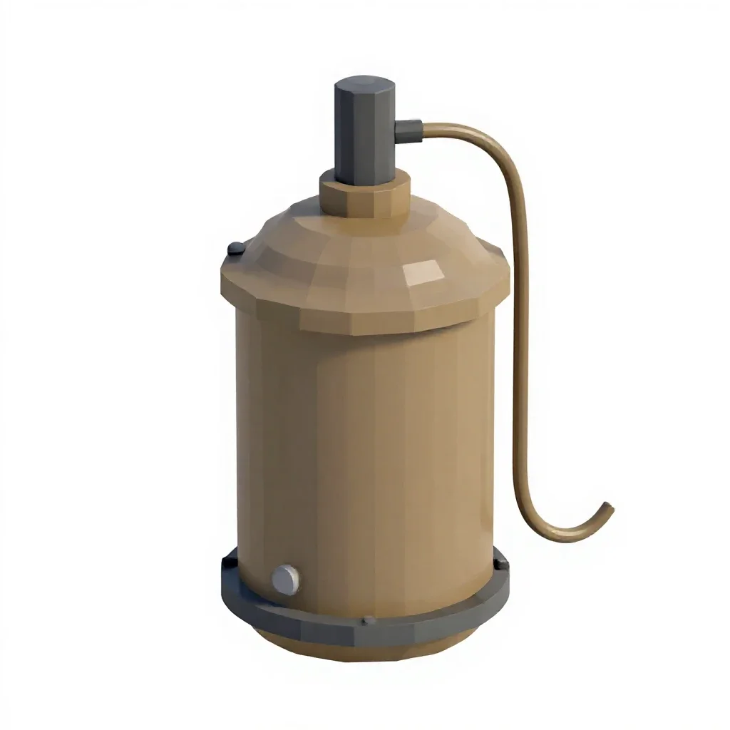 Oxygen scrubber unit isolated on a white background