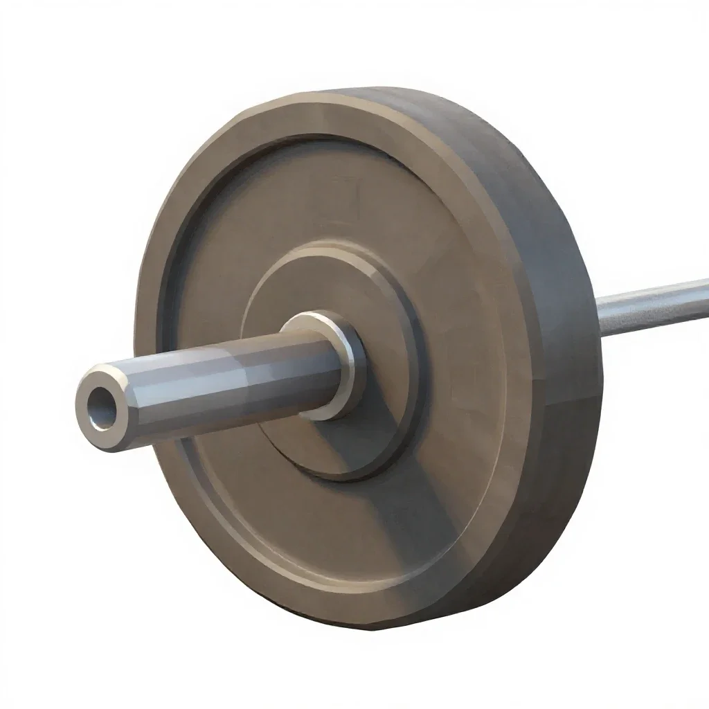 Barbell plate isolated on a white background