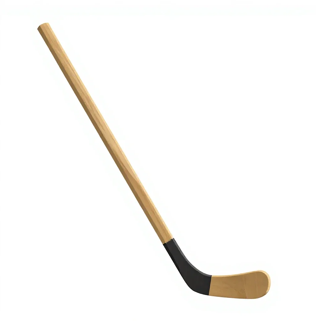 Hockey stick isolated on a white background