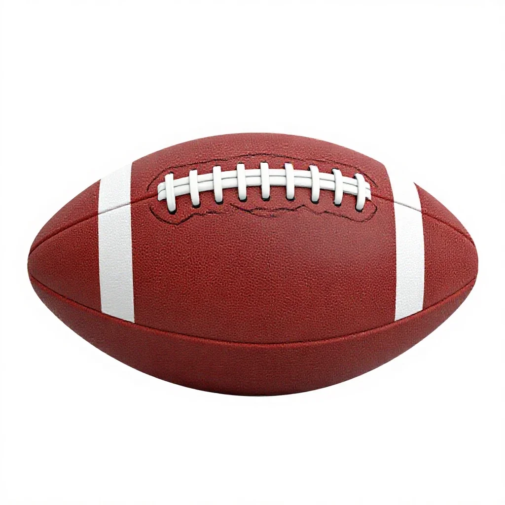 Leather football isolated on a white background