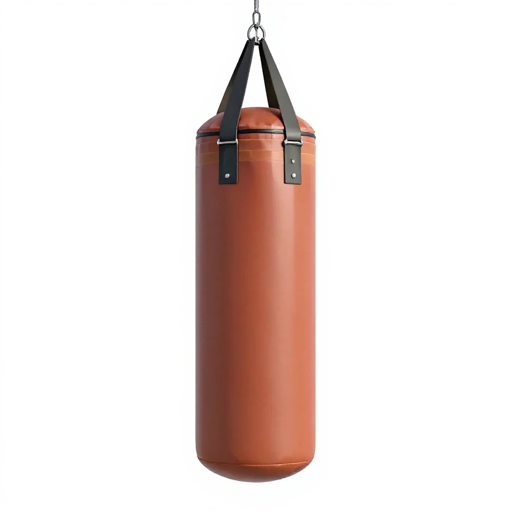 Punching bag isolated on a white background