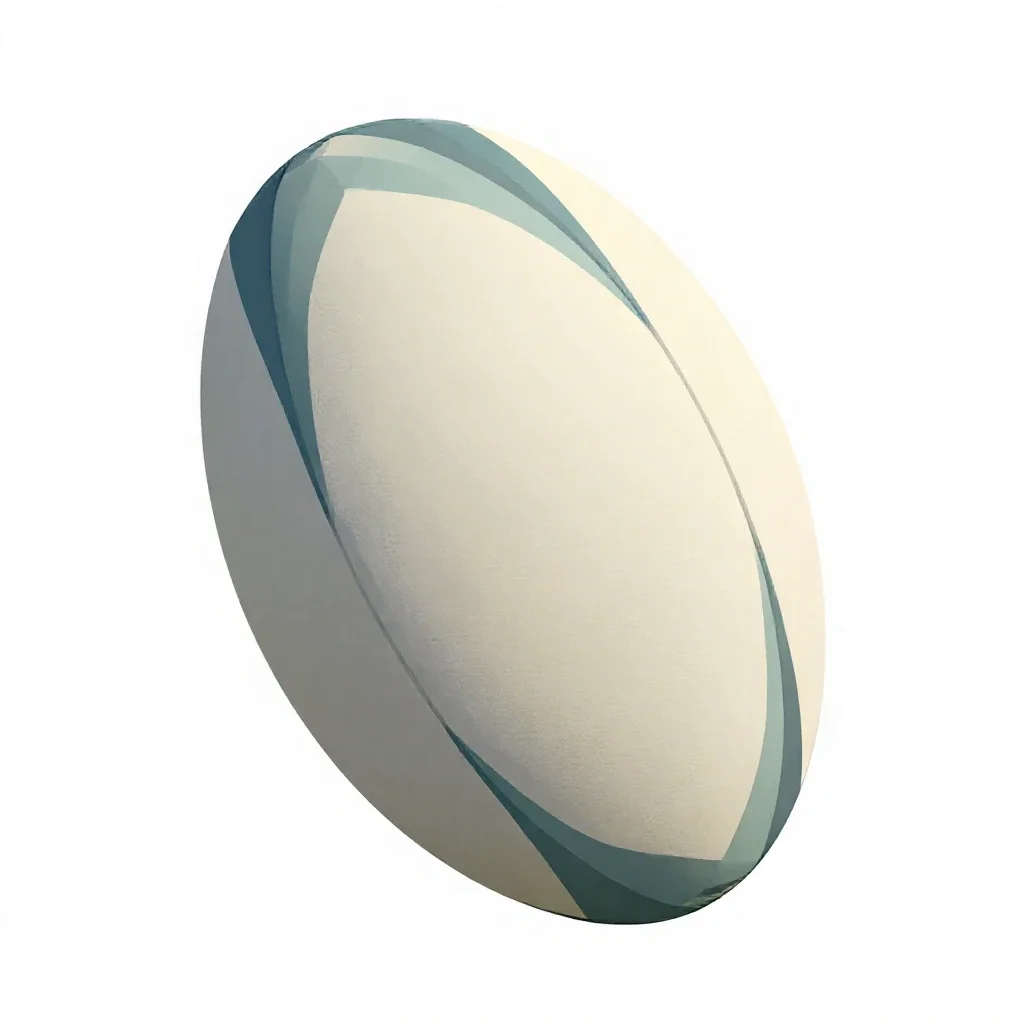 Rugby ball isolated on a white background