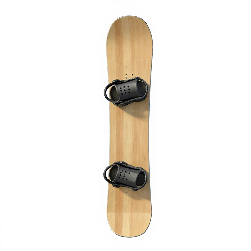 Snowboard isolated on a white background