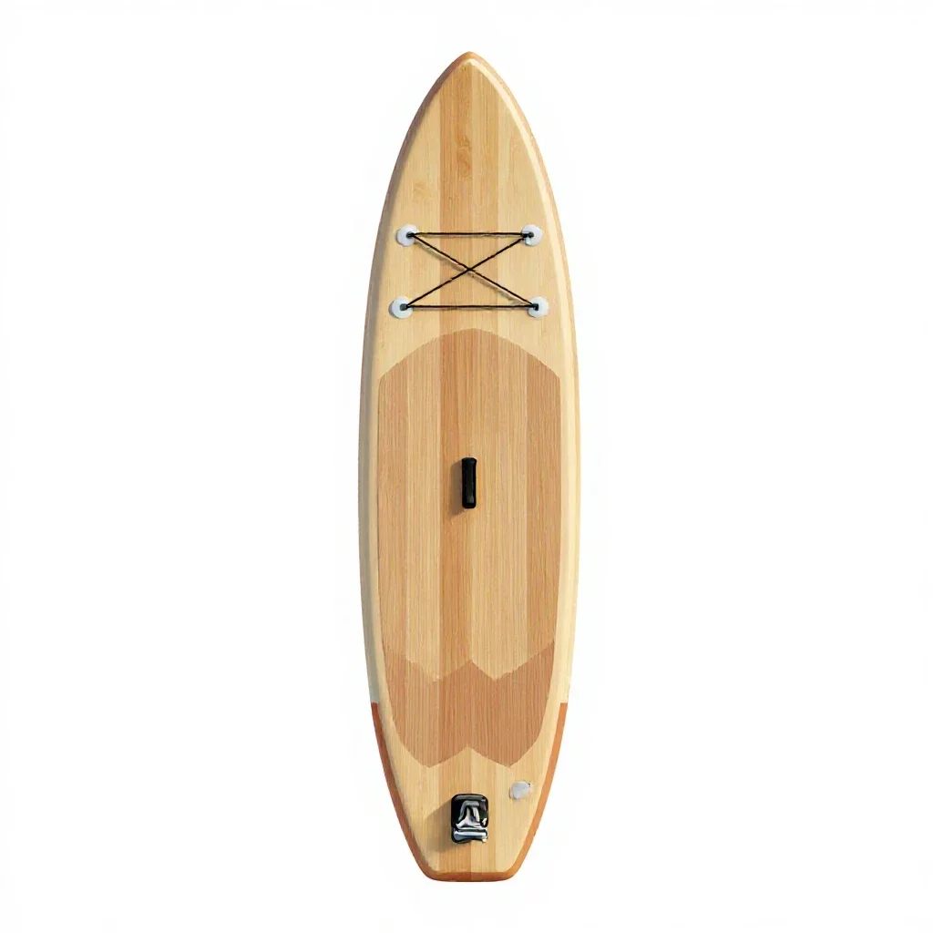 Stand-up paddle board isolated on a white background