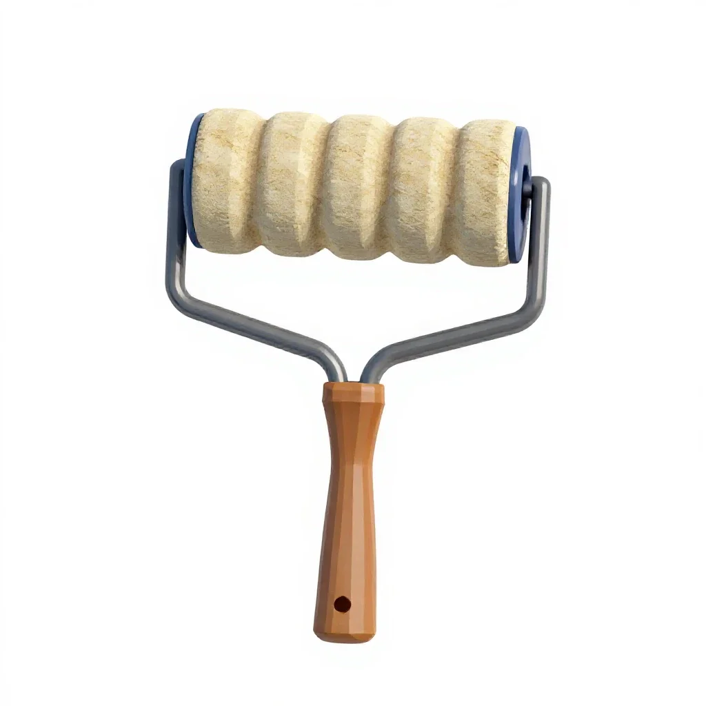 Brayer roller isolated on a white background
