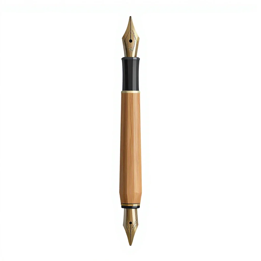 Calligraphy dip pen with nibs isolated on a white background