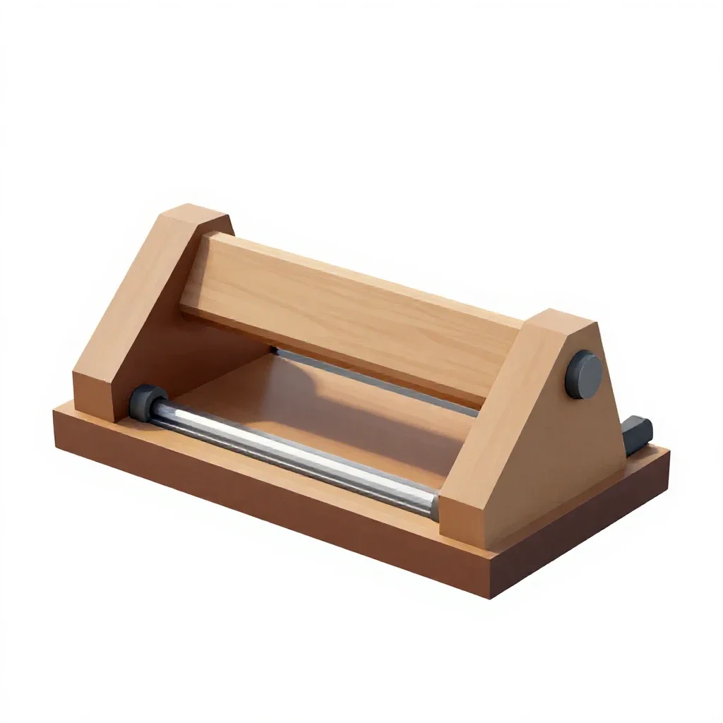 Guillotine paper trimmer isolated on a white background