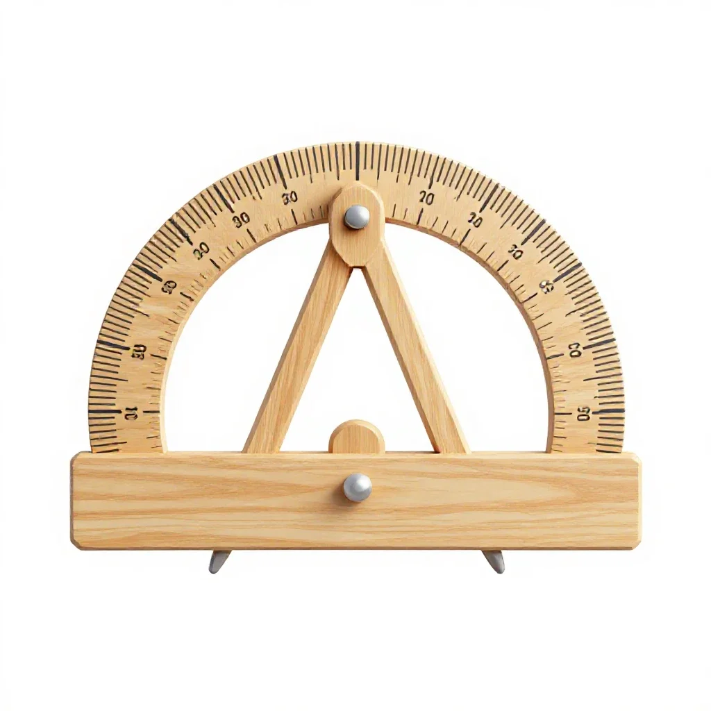 Protractor isolated on a white background