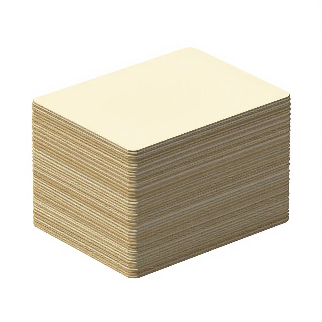 Stack of index cards isolated on a white background