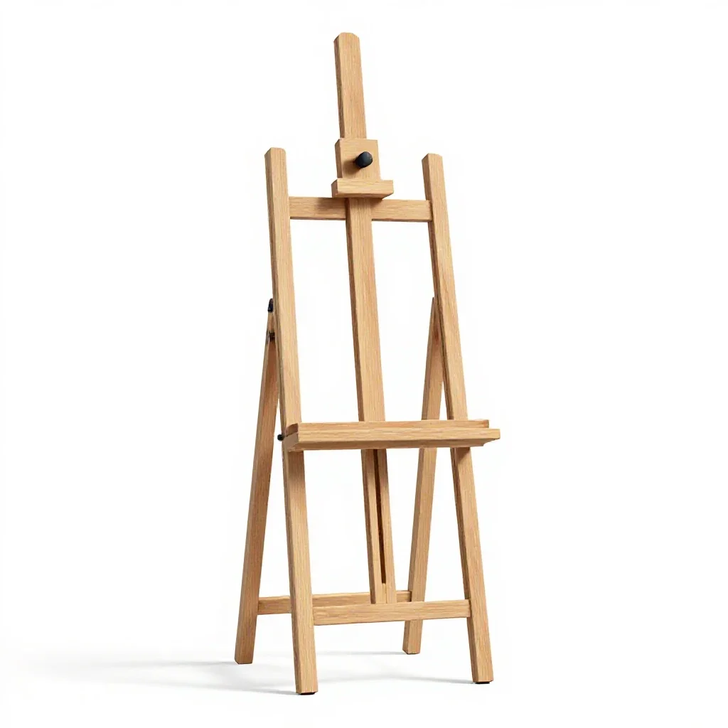 Easel isolated on a white background