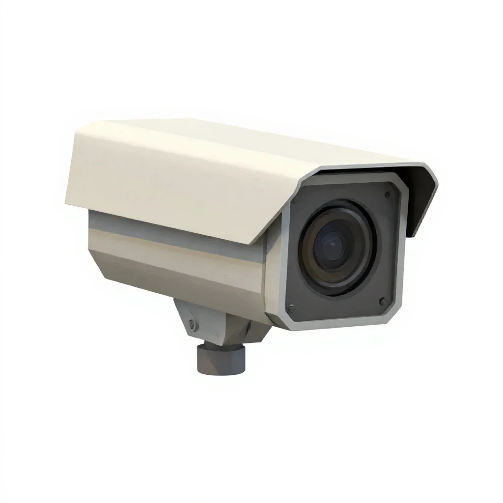 Security camera isolated on a white background