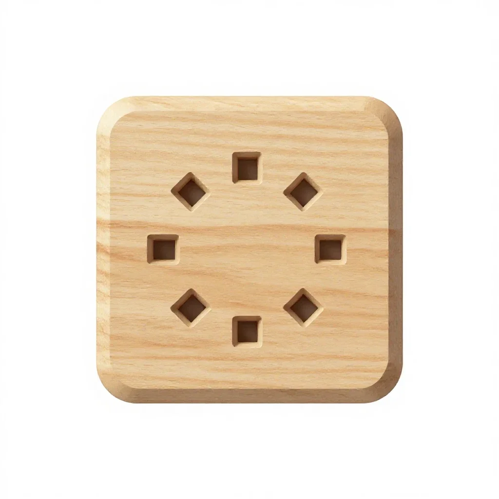Smart thermostat isolated on a white background