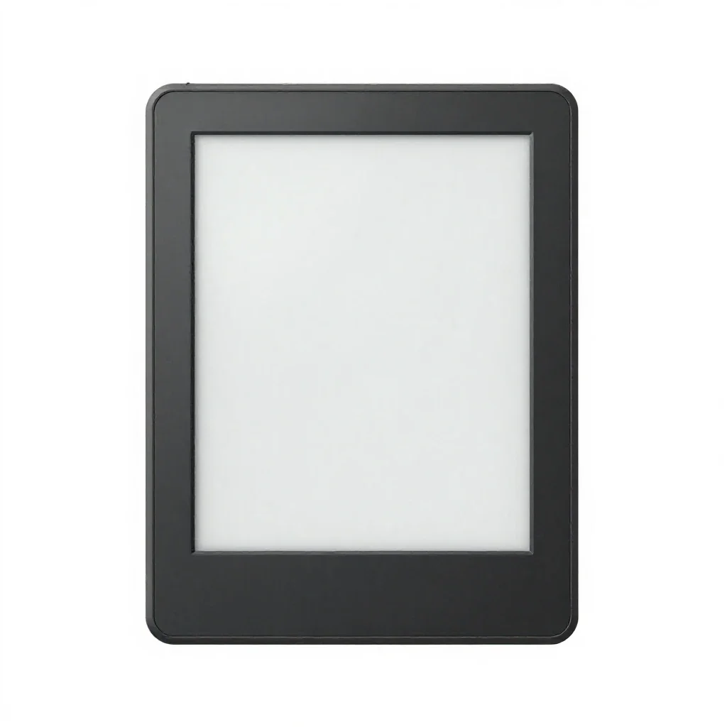 E-ink reader isolated on a white background