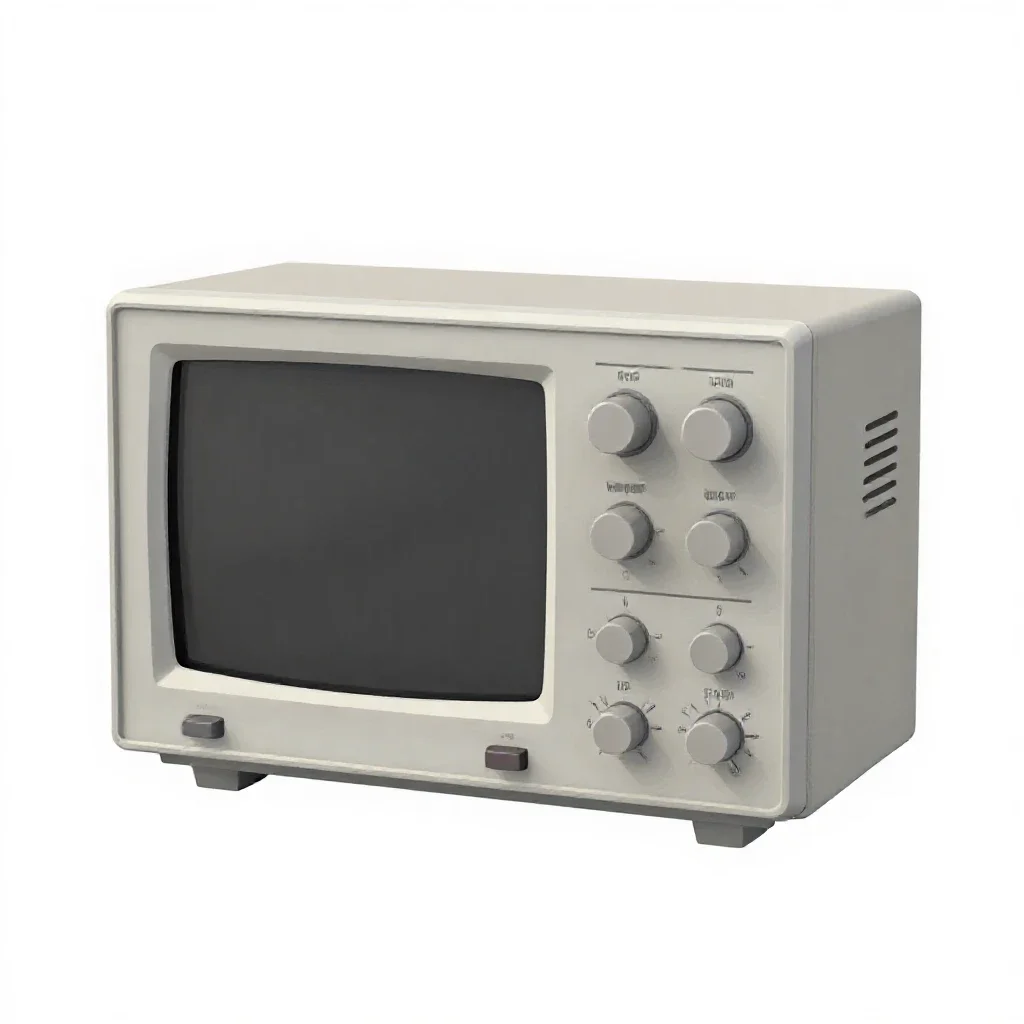 Oscilloscope isolated on a white background