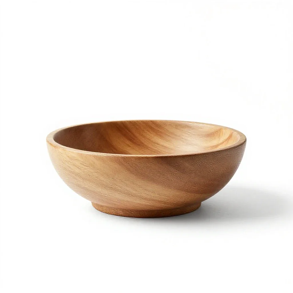 Footed fruit bowl isolated on a white background