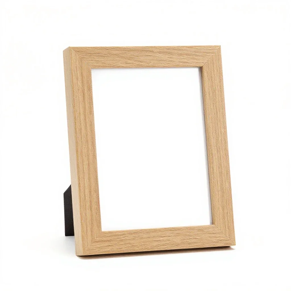 Freestanding photo frame isolated on a white background