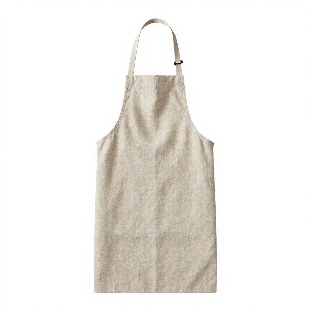 Linen apron isolated on a white background