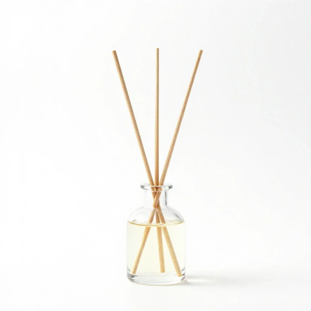 Reed diffuser isolated on a white background