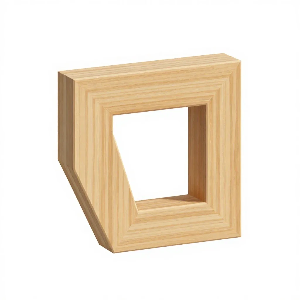 Carpenter's square isolated on a white background