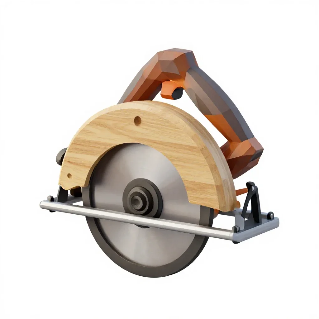 Circular saw isolated on a white background