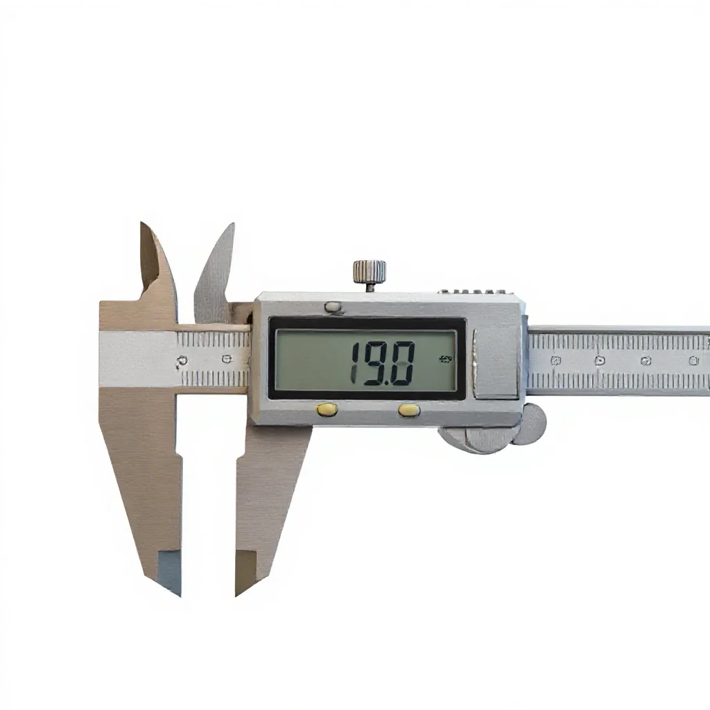 Digital caliper isolated on a white background