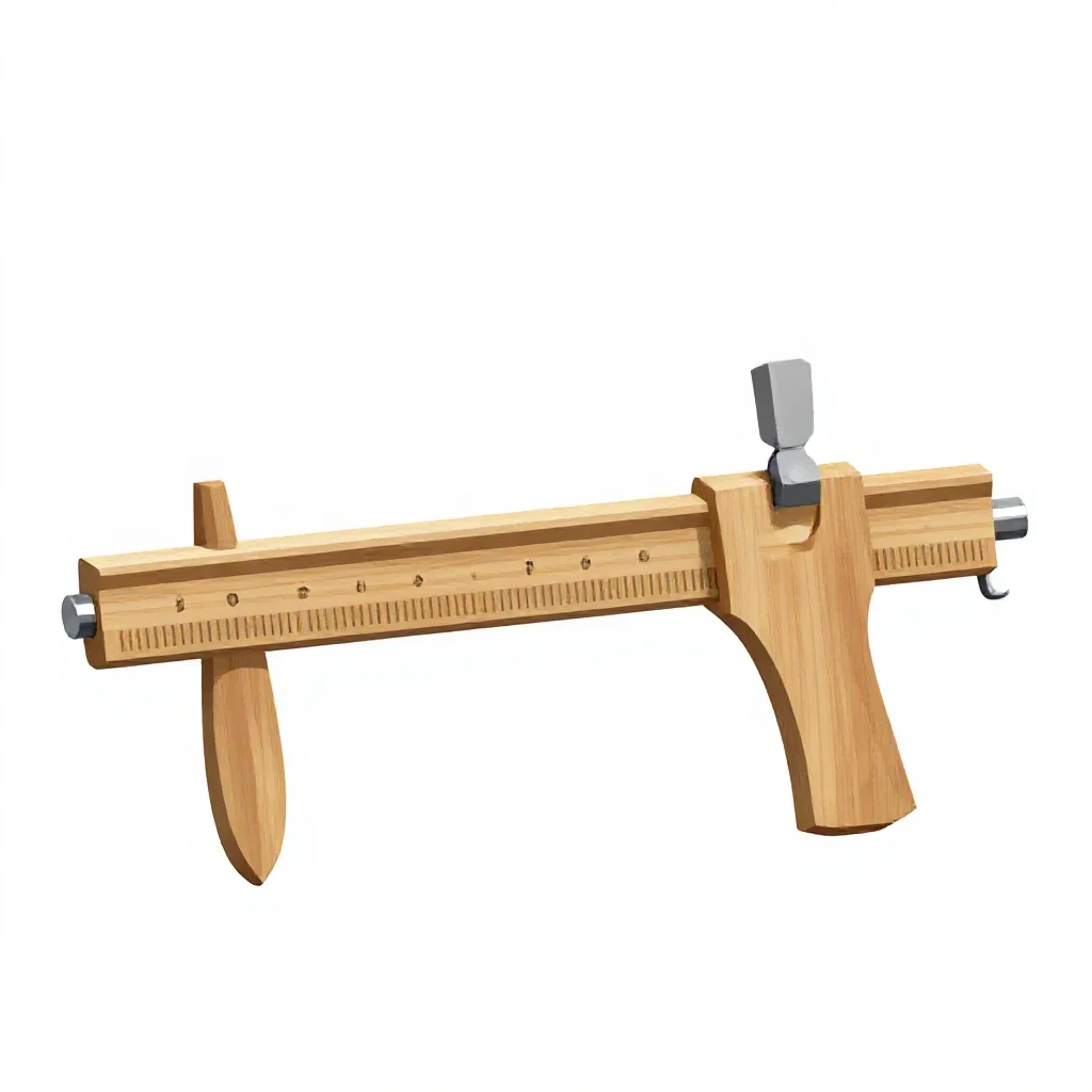 Marking gauge isolated on a white background