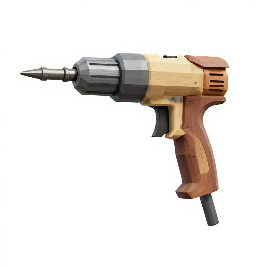 Nail gun isolated on a white background