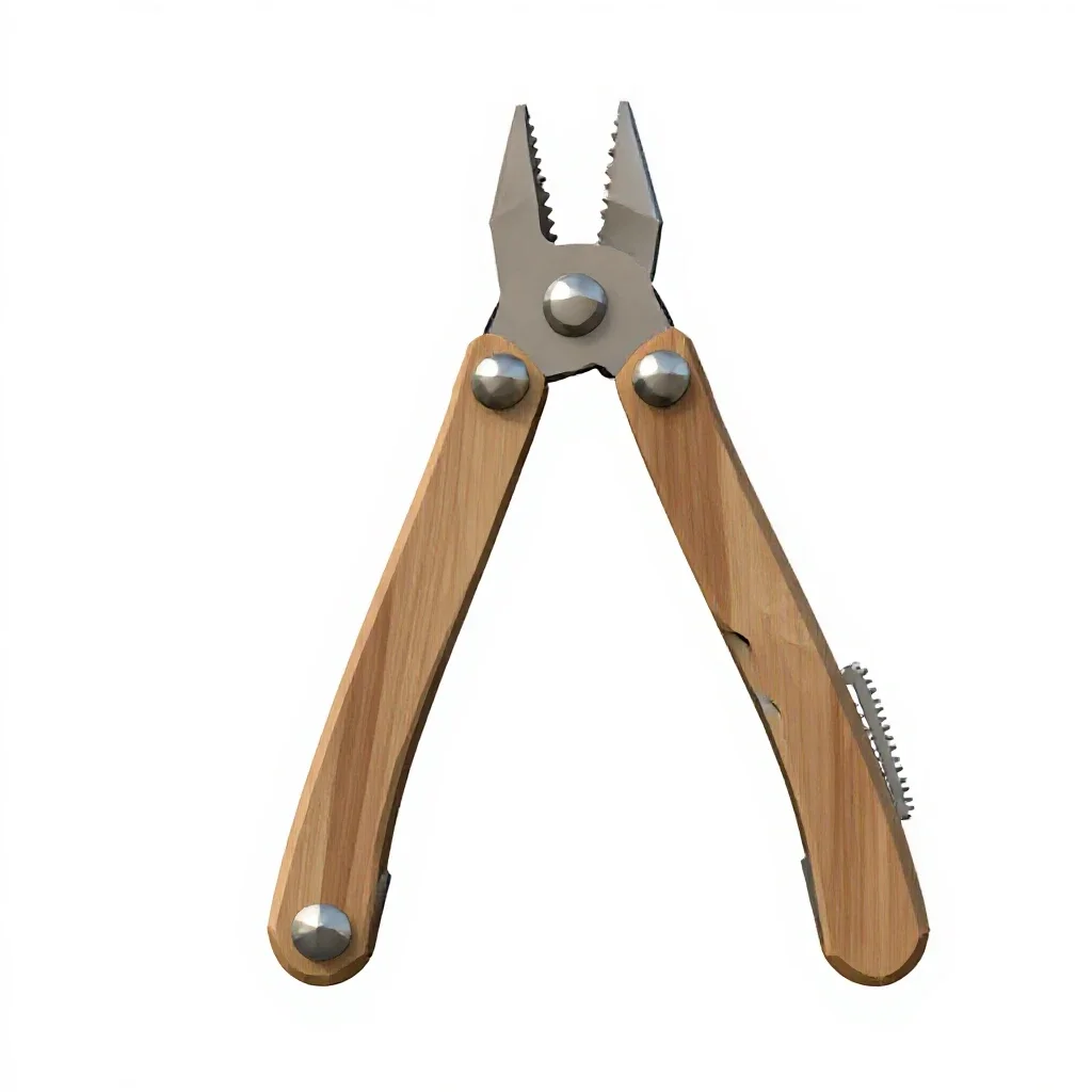 Pocket multitool isolated on a white background