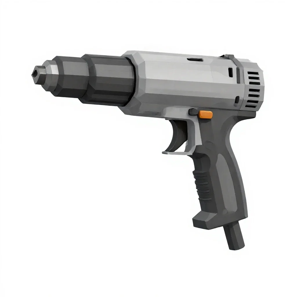 Rivet gun isolated on a white background