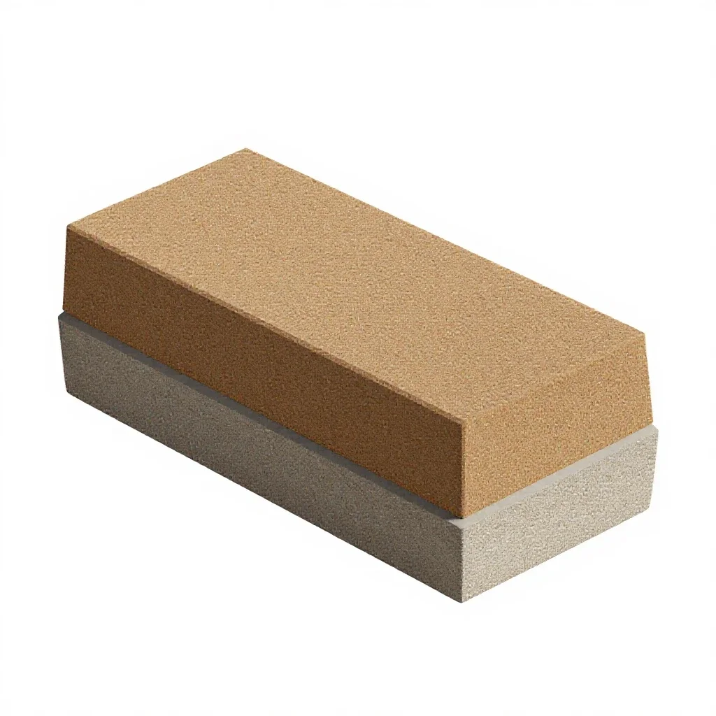 Sanding block isolated on a white background