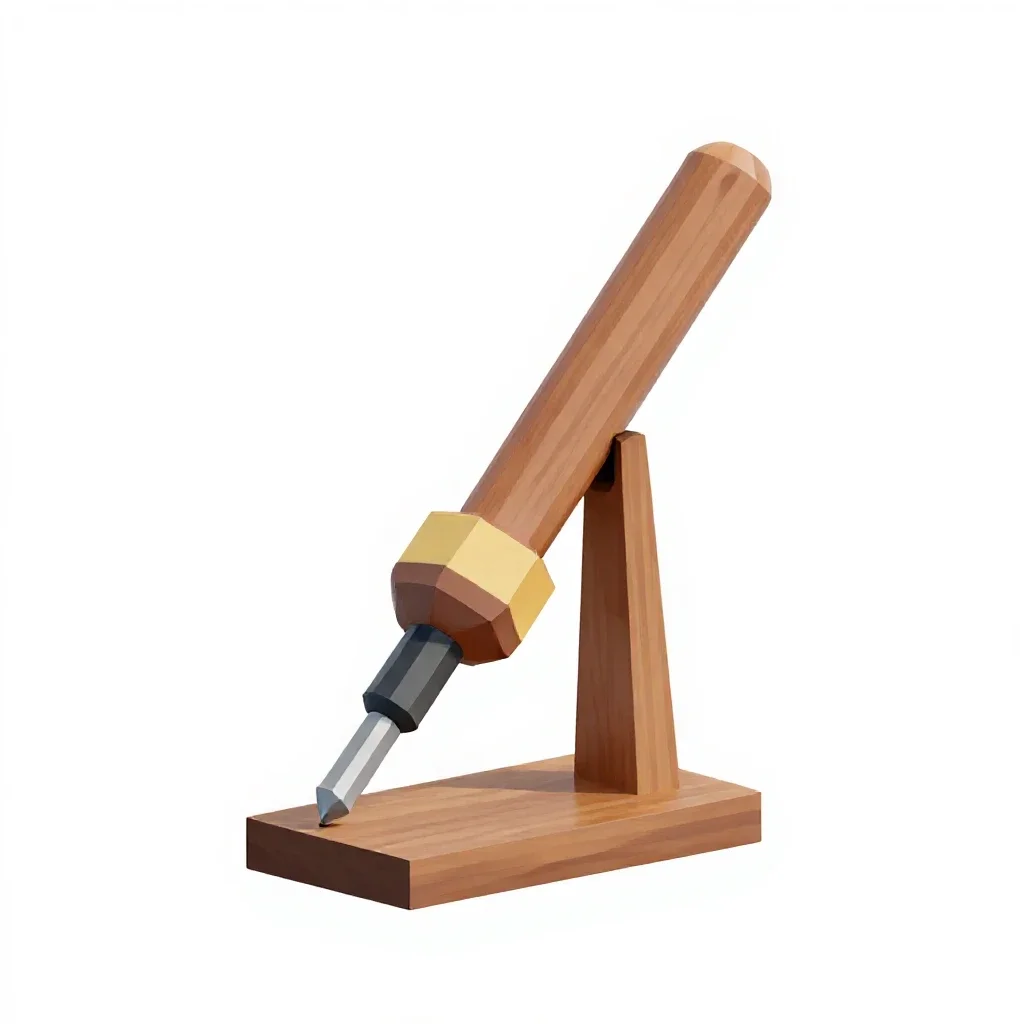 Soldering iron with a stand isolated on a white background