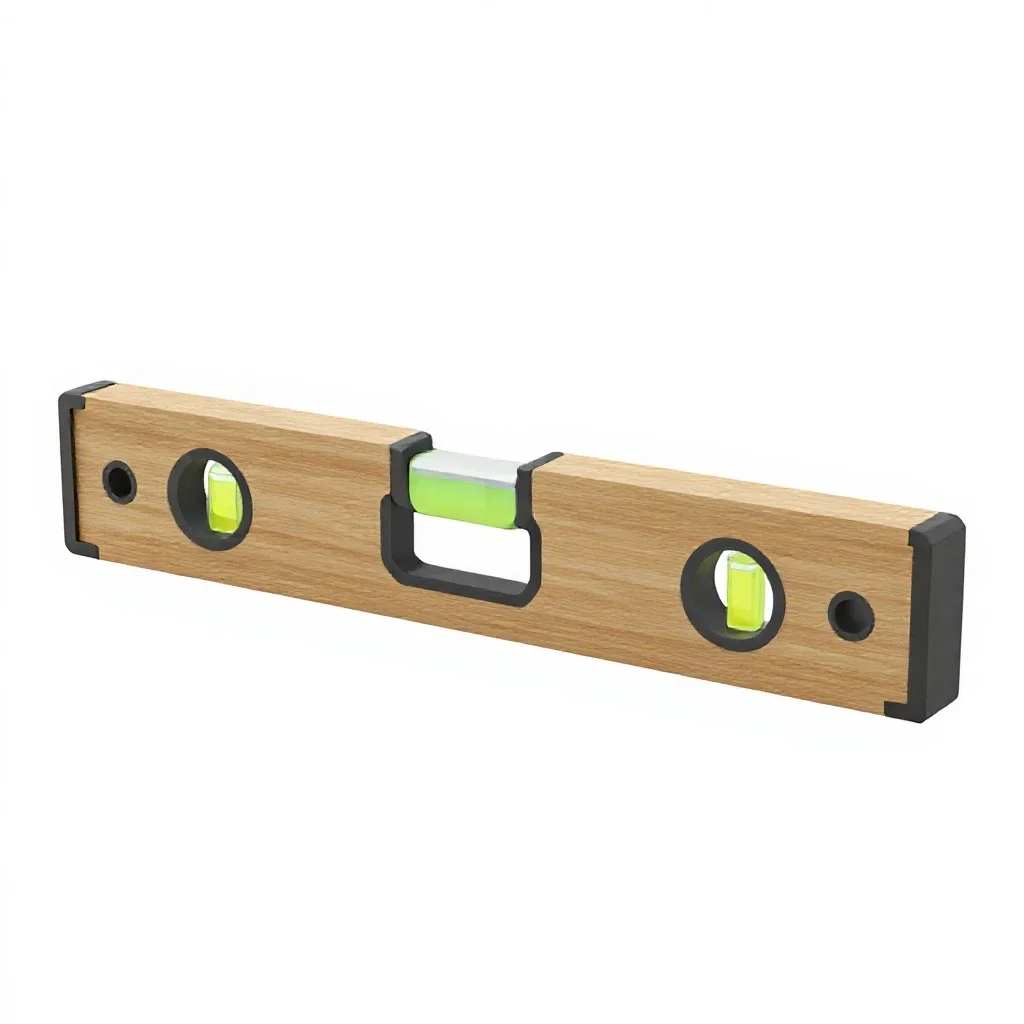 Spirit level isolated on a white background