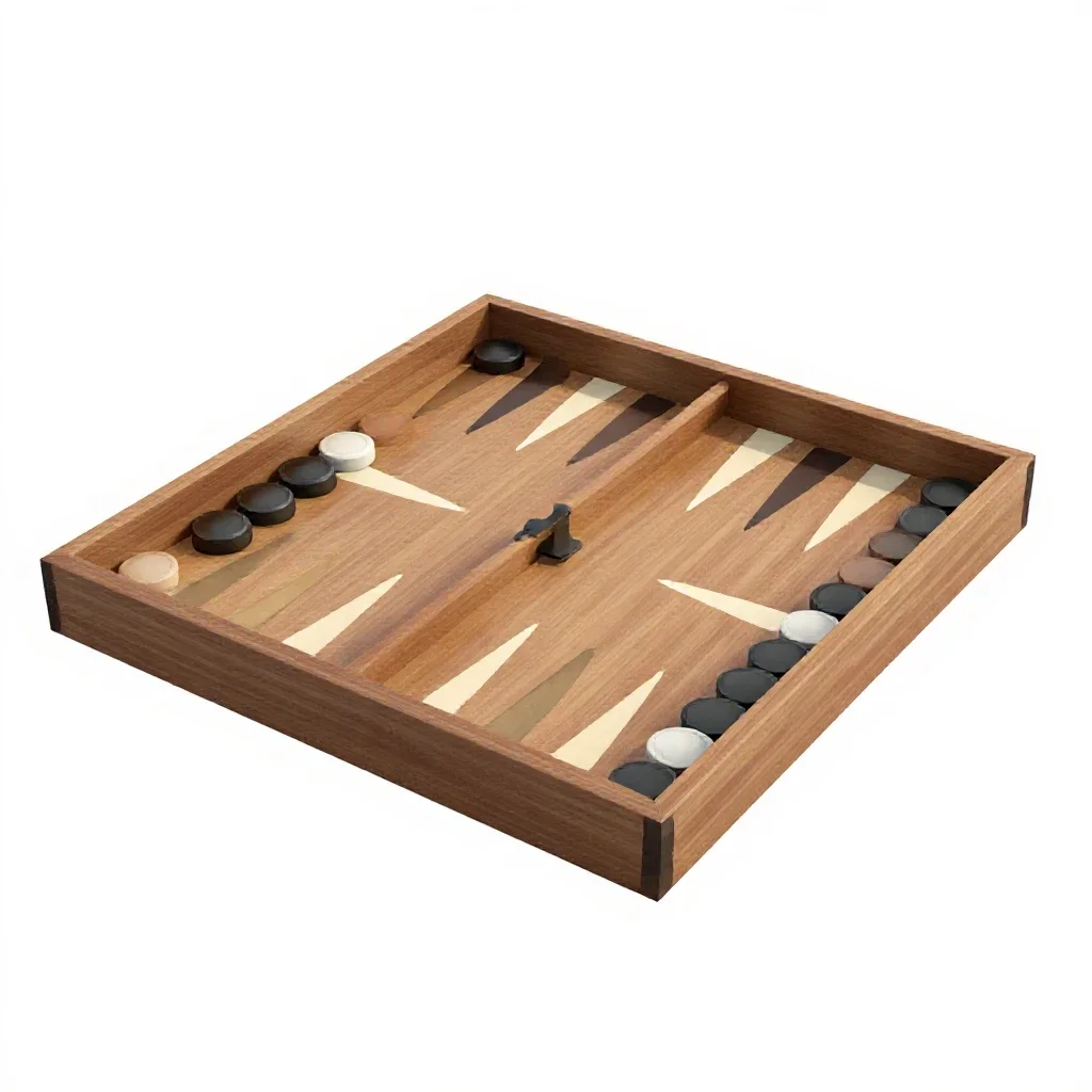 Backgammon board isolated on a white background