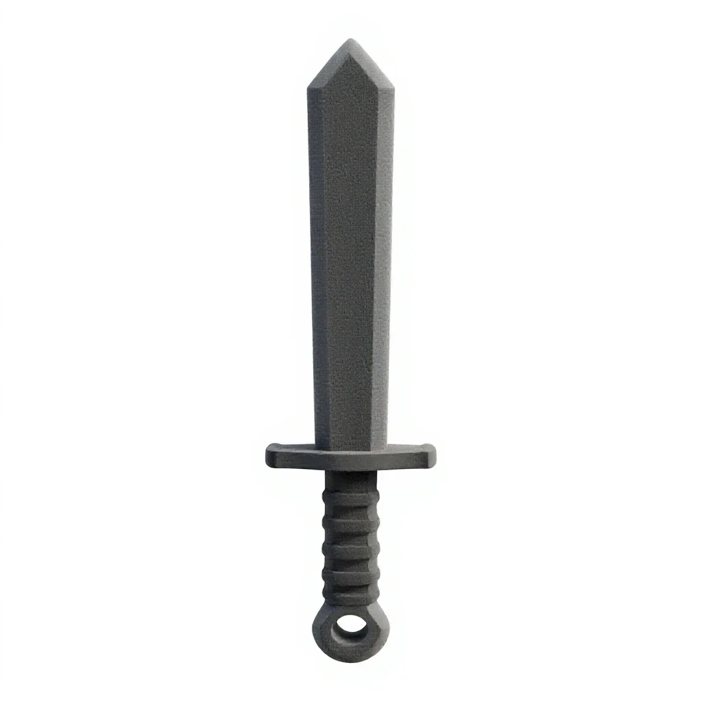 Foam sword isolated on a white background