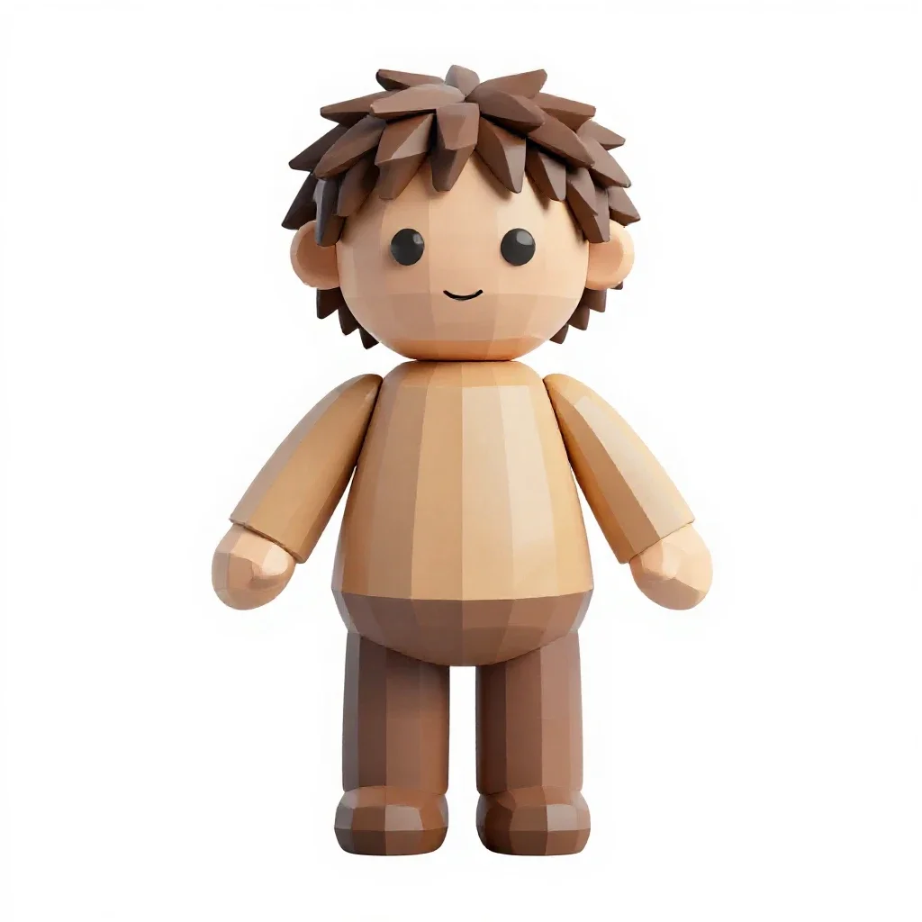 Rag doll isolated on a white background